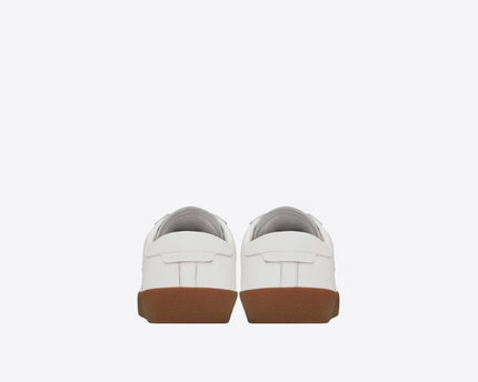 Men's Saint Laurent Court Classic SL06 Optic White Gum Sneakers