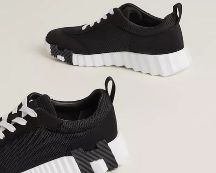 Men's Hermès Bouncing Black Sneakers