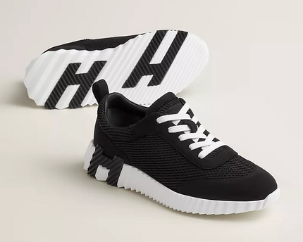 Men's Hermès Bouncing Black Sneakers