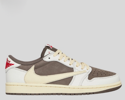 Men's Travis Scott x Air Jordan 1 Retro Low ‘ Reverse Mocha' Shoes