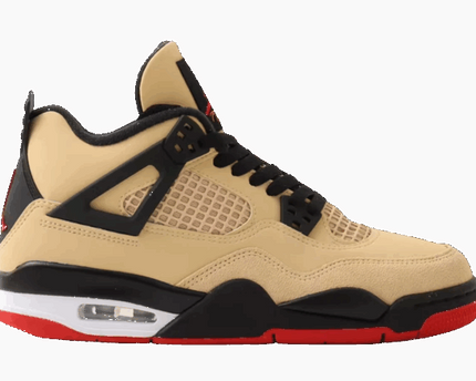 Men's Nike Air Jordan 4 Sesame Black Shoes