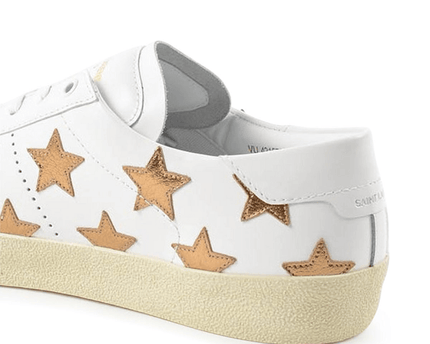 Men's Saint Laurent Court Classic SL06 Gold Sneakers
