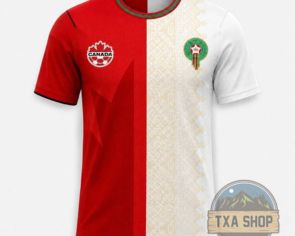 Canada Morocco FIFA World Cup 2026 Fusion T-Shirt