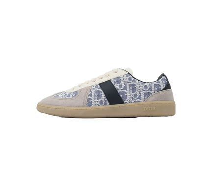 Men's Dior B01 Matchpoint Gray And Blue Print Sneakers