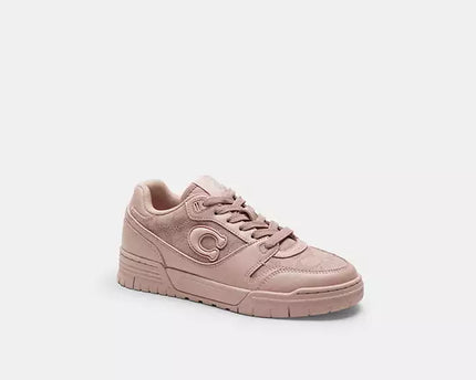 Men's COACH SoHo Leather Lace-Up Casual Carnation Sneakers