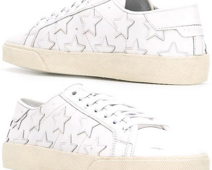 Men's Saint Laurent Court Classic SL06 All White Sneakers