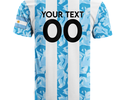 Custom Argentina T Shirt Football