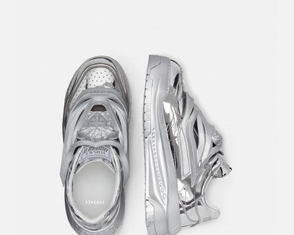 Men's Versace Odissea Trainers Silver Sneakers