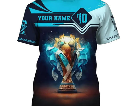 Custom Argentina FIFA World Cup 2026 T-Shirt Argentina World Cup Group Attire Soccer Lover Gift