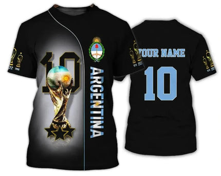 Custom Argentina FIFA World Cup 2026 T-Shirt Argentina World Cup Team Shirt Fan Merch