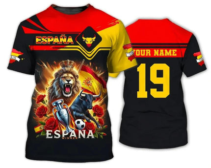 Custom Spain 2026 FIFA World Cup T-Shirt Espana World Cup 2026 Shirt Soccer Lover Gift Idea