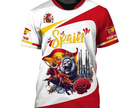 Custom Spain 2026 FIFA World Cup T-Shirt Spain 2026 World Cup Squad Shirt Football Merch