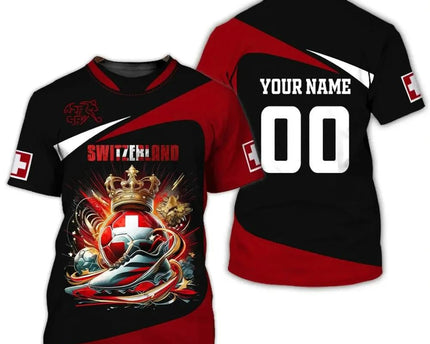 Custom Switzerland FIFA World Cup 2026 T-Shirt FIFA World Cup T-Shirt Football Lover Gift