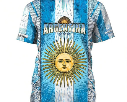 Customized Argentina 2026 FIFA World Cup T-Shirt Argentina National Team Shirt Best Fan Gear