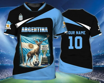 Customized Argentina 2026 FIFA World Cup T-Shirt Argentina National Team Shirt Football Merch