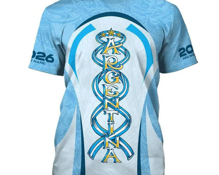 Customized Argentina FIFA World Cup 2026 T-Shirt Argentina World Cup 2026 T-Shirt Fan Gear