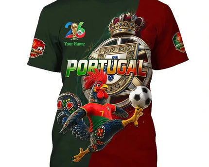 Customized Portugal FIFA World Cup 2026 T-Shirt World Cup Portugal 2026 Shirt Football Gift