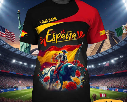 Customized Spain FIFA World Cup 2026 T-Shirt Espana World Cup 2026 Attire Football Lover Gift