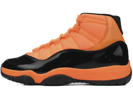Men's Nike Air Jordan 11 Black Orange Shoes