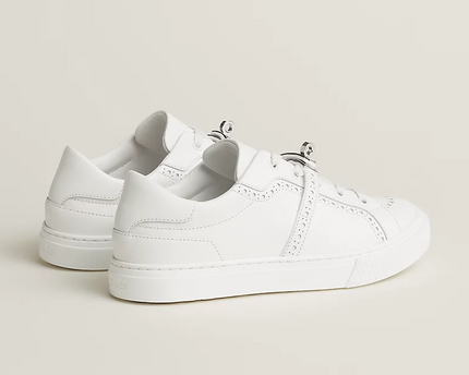Men's Hermes Day White Sneakers
