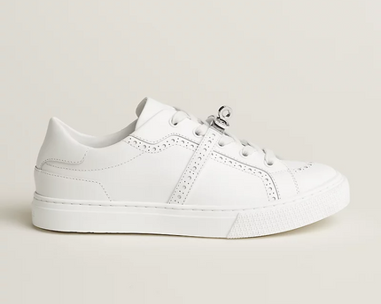 Men's Hermes Day White Sneakers