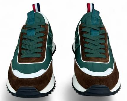 Men's Pacey Nylon & Suede Green And Brown Sneakers