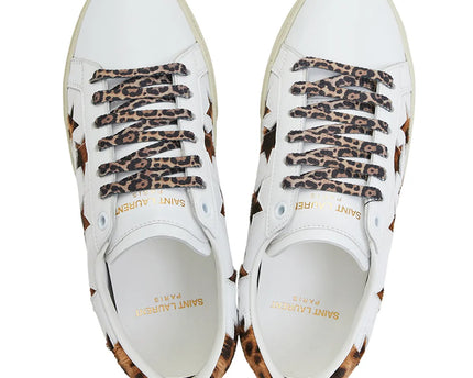 Men's Saint Laurent Court Classic SL06 Leopard Sneakers