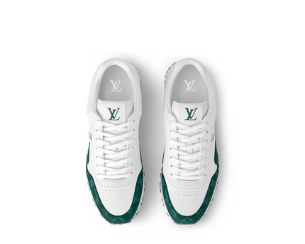 Men's Louis Vuitton Run Away Green Sneakers