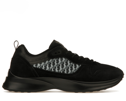 Men's Dior B25 Runner Black Green Sneakers