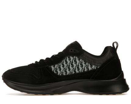 Men's Dior B25 Runner Black Green Sneakers