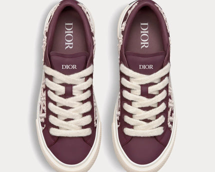 Men's Dior B33 Runner Burgundy Sneakers