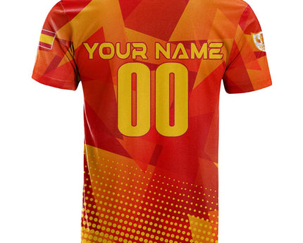 Personalized Spain Football 2024 T Shirt Trophy Wing Style