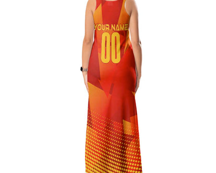 Personalized Spain Football 2024 Tank Maxi Dress Trophy Wing Style