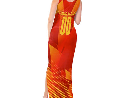 Personalized Spain Football 2024 Tank Maxi Dress Trophy Wing Style