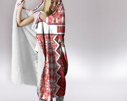 Bahrain Hooded Blanket Royal Coat Of Arms And Map Islamic Pattern
