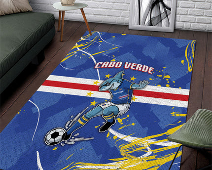 Cape Verde Area Rug Blue Shark National Flag