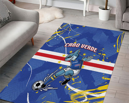 Cape Verde Area Rug Blue Shark National Flag