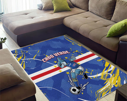 Cape Verde Area Rug Blue Shark National Flag