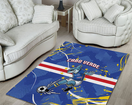 Cape Verde Area Rug Blue Shark National Flag