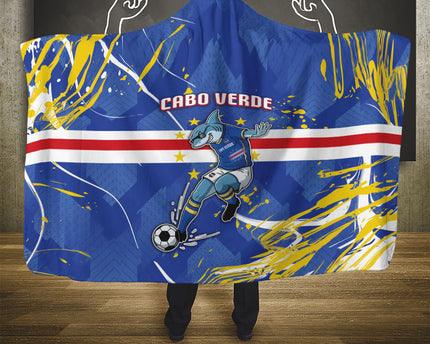 Cape Verde Hooded Blanket Blue Shark National Flag