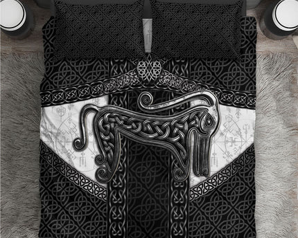 Ancient Scotland Bedding Set Pictish Beast Celtic Knotwork