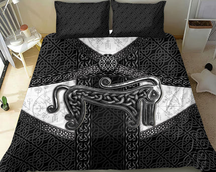 Ancient Scotland Bedding Set Pictish Beast Celtic Knotwork