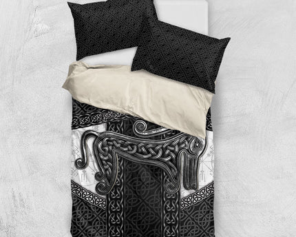 Ancient Scotland Bedding Set Pictish Beast Celtic Knotwork