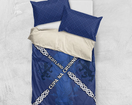 Scotland Football Bedding Set Saltire Celtic Knot Lion Rampant