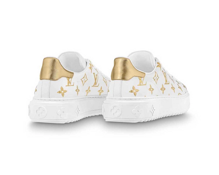 Men's Louis Vuitton Monogram Gold Sneakers
