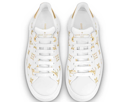 Men's Louis Vuitton Monogram Gold Sneakers