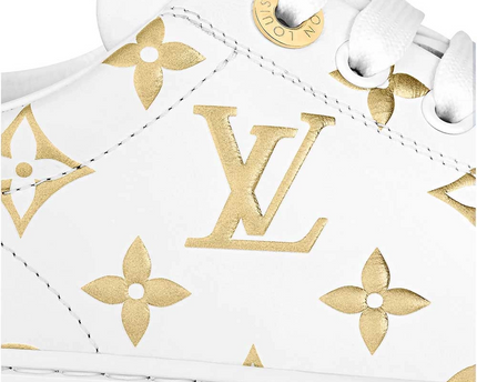 Men's Louis Vuitton Monogram Gold Sneakers