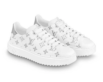 Men's Louis Vuitton Time Out Silver Sneakers