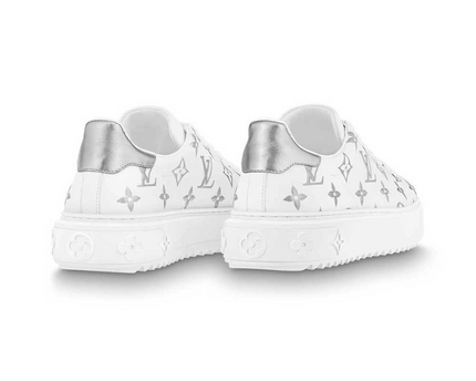 Men's Louis Vuitton Time Out Silver Sneakers