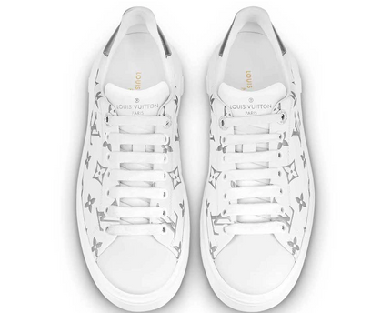 Men's Louis Vuitton Time Out Silver Sneakers